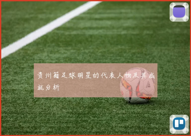 贵州籍足球明星的代表人物及其成就分析