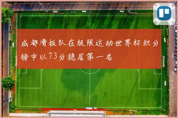 成都滑板队在极限运动世界杯积分榜中以73分稳居第一名